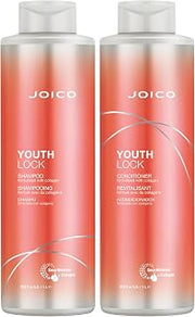 Joico YouthLock Shampoo and Conditioner Formulated With Collagen | Youthful Body & Bounce | Reduce Breakage & Frizz | Soften & Detangle Hair | Boost Shine | Sulfate Free | With Arginine