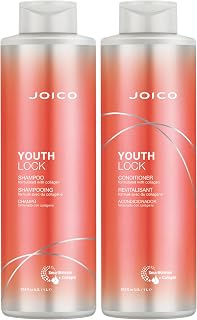 Joico YouthLock Shampoo and Conditioner Formulated With Collagen | Youthful Body & Bounce | Reduce Breakage & Frizz | Soften & Detangle Hair | Boost Shine | Sulfate Free | With Arginine