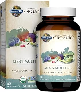 Garden of Life Organics Men 40+ Multivitamin, 60 Tablets