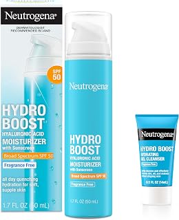 Neutrogena Hydro Boost Face Moisturizer SPF 50 + Trial Cleanser