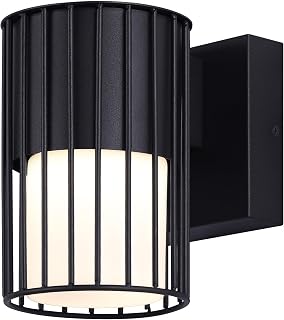 Canarm Javon LED Integrated Outdoor Lantern Light, Black Finish