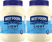 Best Foods Mayonnaise Light Mayo For A Creamy Sandwich Spread or Condiment Made With 100% Cage-Free Eggs 30 oz (Pack of 2)