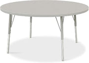 Jonti-Craft Berries 6433JCE000 Round Activity Table - 48" Diameter, E-Height - Freckled Gray/Gray/Gray