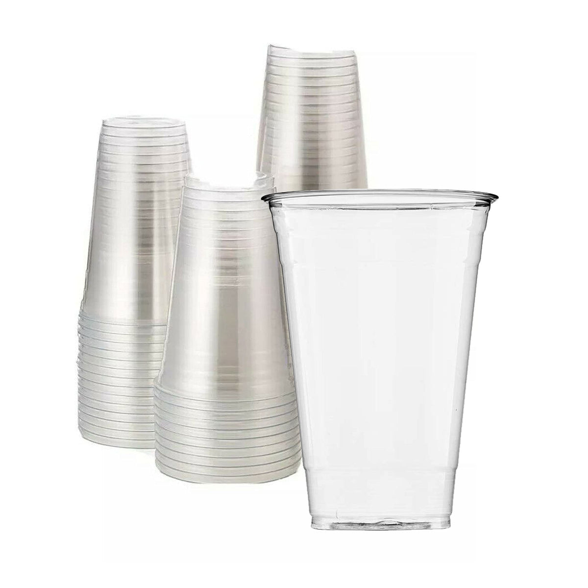 20oz Crystal Clear PET Plastic Cups (Case of 1000) by DHG PROFESSIONAL – 20 oz, 20.0 ounces, Polyethylene Terephthalate (PET), Clear, Pack of 1000