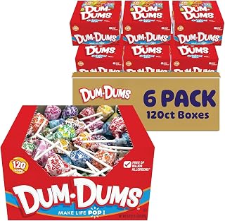 Dum Dums Original Candy Mix Variety Pack - All-Time Classic Flavors, Lollipops Individually Wrapped in Bulk Candy Bag, Assorted Suckers for Valentine's Day, Parade, Easter, and Halloween - 720 Count