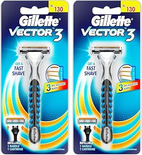 Gillette Vector 3 Razor (Pack of 2)