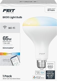 Feit Electric BR30 Smart Flood Light Bulb - Tunable White - 1 Pack