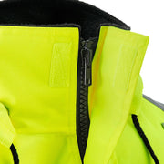Hi-Vis Safety Bomber Jacket by Global Industrial – Polyester Quilted Lining, Lime Green, Model 641644LS