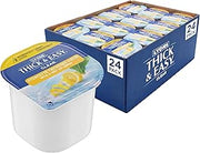 Thick & Easy IDDSI Level 3 Water, Hint of Lemon, 4 fl oz Cups, 24 Pack | IDDSI Level 3 Ready-to-Drink Thickened Beverage for Swallowing Support, Moderately Thick Honey Consistency