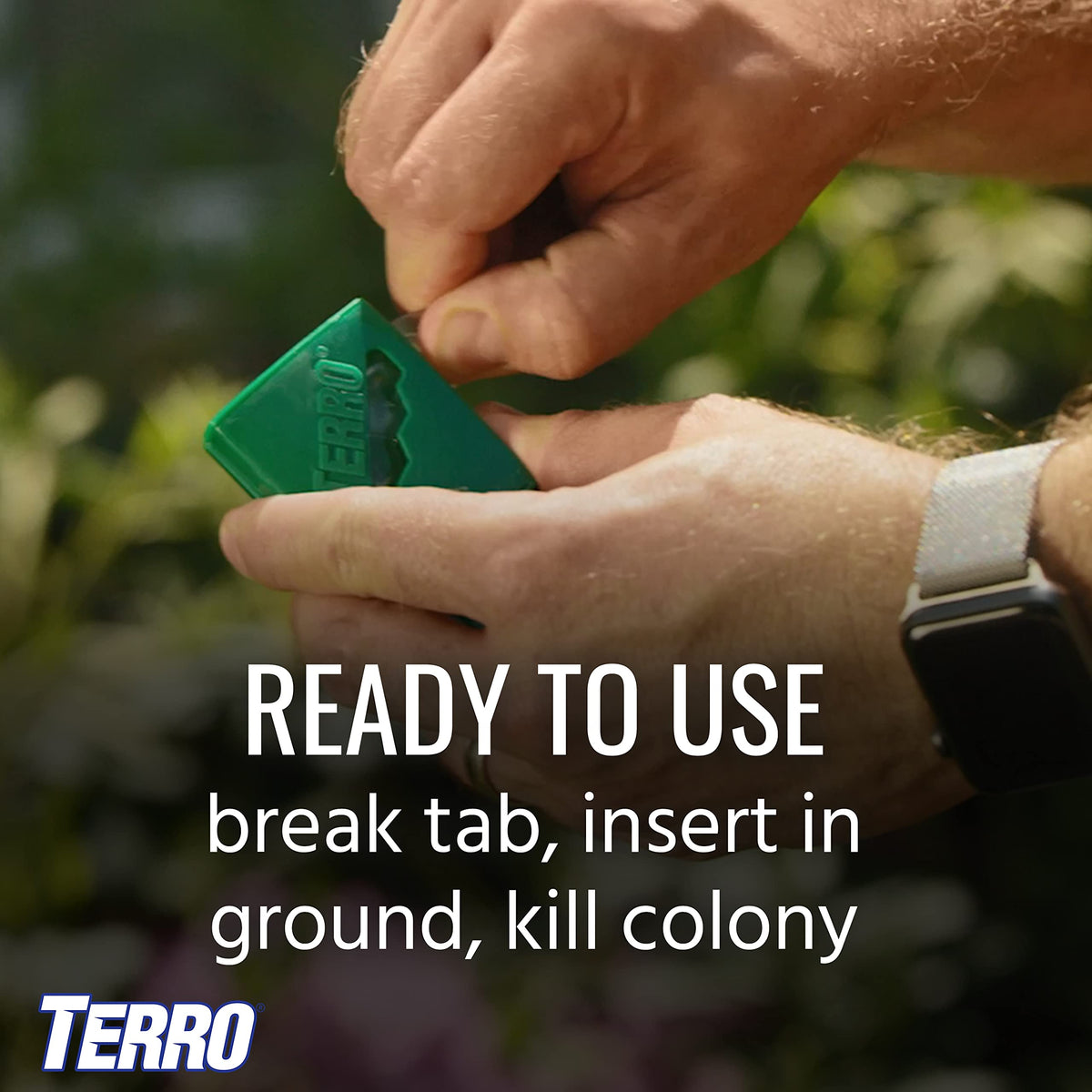 Outdoor Liquid Ant Bait Stakes-2 Pack by Terro – 16 Bait Stations, Clear, Model T1812SR