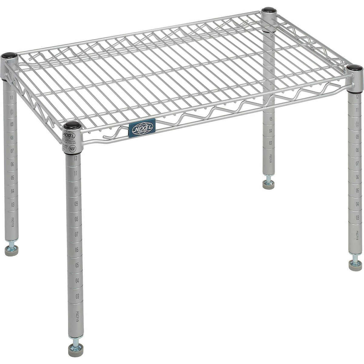 Nexelate Silver Epoxy Wire Dunnage Rack – Wire, Silver, Model P1424EP