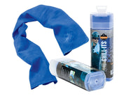 25 pack Chill-Its Evaporative Cooling Towel by Ergodyne – Full Size, pva, Solid Blue, Pack of 25, Model 6602