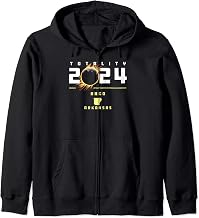Abco Arkansas 2024 Total Solar Eclipse Zip Hoodie