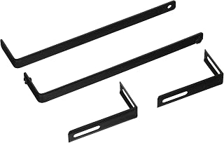 Lorell LLR80674 Metal Partition Hangers, Black