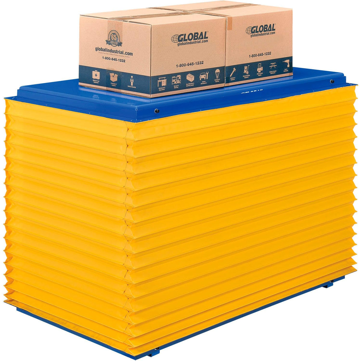 Bellows Package For 48" x 36" Power Scissor Lift Tables by Global Industrial – Vinyl, Yellow, Model SKT4836