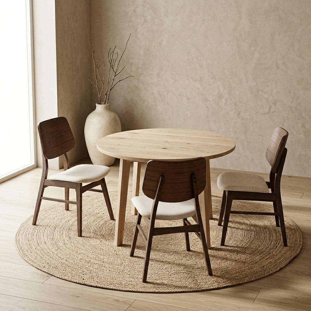 Solid Wood Dining Chairs Set of by Starlight Canyon Home – Solid + Manufactured Wood, Brown, Pack of 6