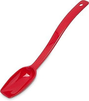 Carlisle FoodService Products Plastic Solid Spoon, 9 Inches, Red