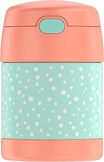 THERMOS FUNTAINER Kids Food Jar with Spoon, 10oz, Pastel Delight