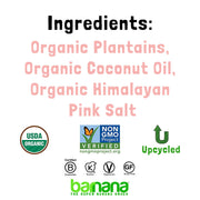 Barnana Himalayan Pink Sea Salt / 5 Count (Pack of 1) / 1 Dried Banana Chips