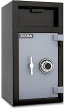 Mesa Safe Cash Depository Safe, 1.4 cu. ft., Black/Grey (Model: MFL2714C)