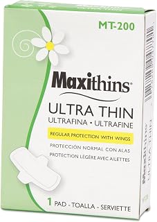 Hospeco Hospital Specialty MT200 Maxithins Vended Ultra-Thin Pads, 200/Carton