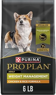 Purina Pro Plan Weight Management Dry Dog Food, Chicken & Rice, 6 lb Bag