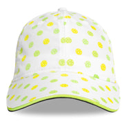 Perfomance Pickleball Cap Hat by Headsweats – One Size, Polyester, White/Neon Pickleball