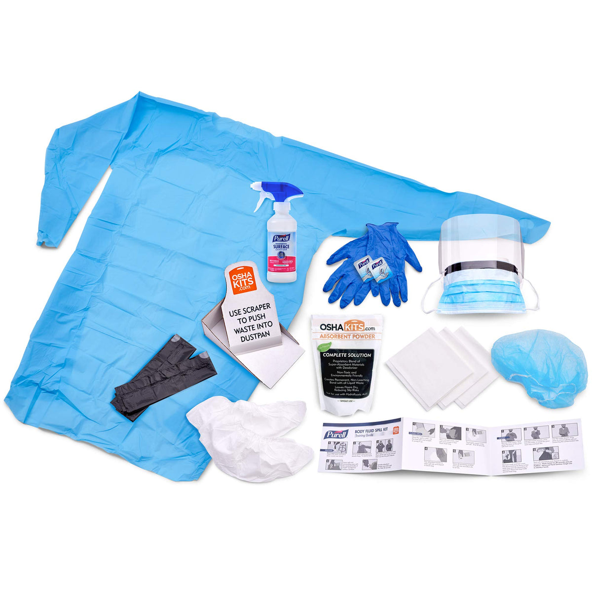 Body Fluid Spill Kit by Purell – 2 Count (Pack of 1), Multi, Model 3841-08-CLMS