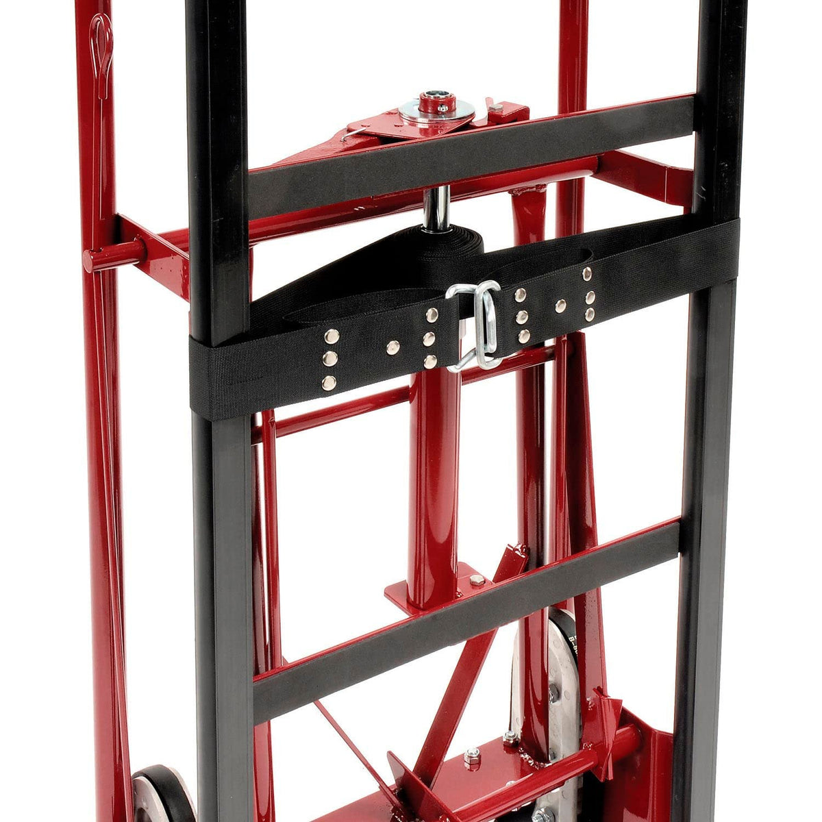 4-Wheel Professional Appliance Hand Truck by Global Industrial – 67"L x 17"W x 66"H, Alloy Steel, Red, Model 168031