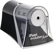 Westcott iPoint Axis E-15510 00 – Electric Pencil Sharpener – Automatic Shut-Off – Grey and Black