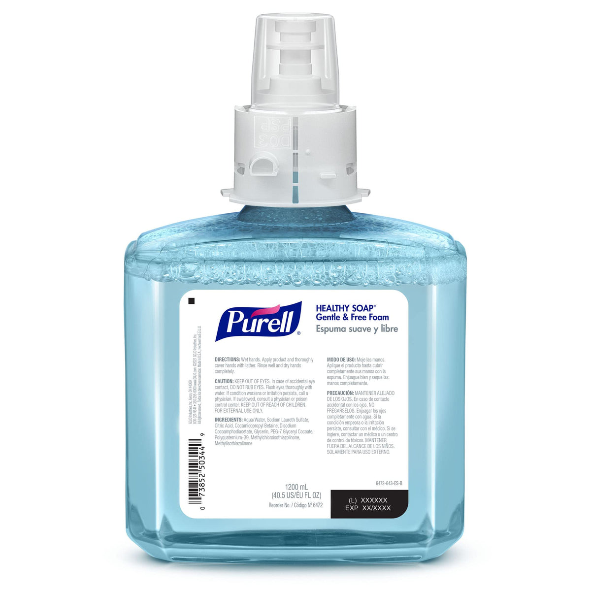 ES6 Healthy Soap Foam Refill by Purell – 20.29 Fl Oz (Pack of 2), Bamboo, Clear, Pack of 2, Model 6472-02