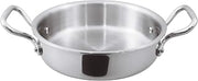 PADERNO World Cuisine Tri-Ply Mini Stainless Steel Rondeau, 5 1/2in, Gray