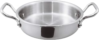 PADERNO World Cuisine Tri-Ply Mini Stainless Steel Rondeau, 5 1/2in, Gray