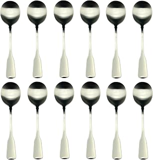 Oneida American Colonial 18/8 Stainless Small Round Bouillon Spoon (Set of Twelve)