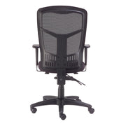 Interion Mesh Back Office Chair with High Back & by Global Industrial – 20"W x 18.5"D x 23.5"H, Black, Model A90342TMI+38L1