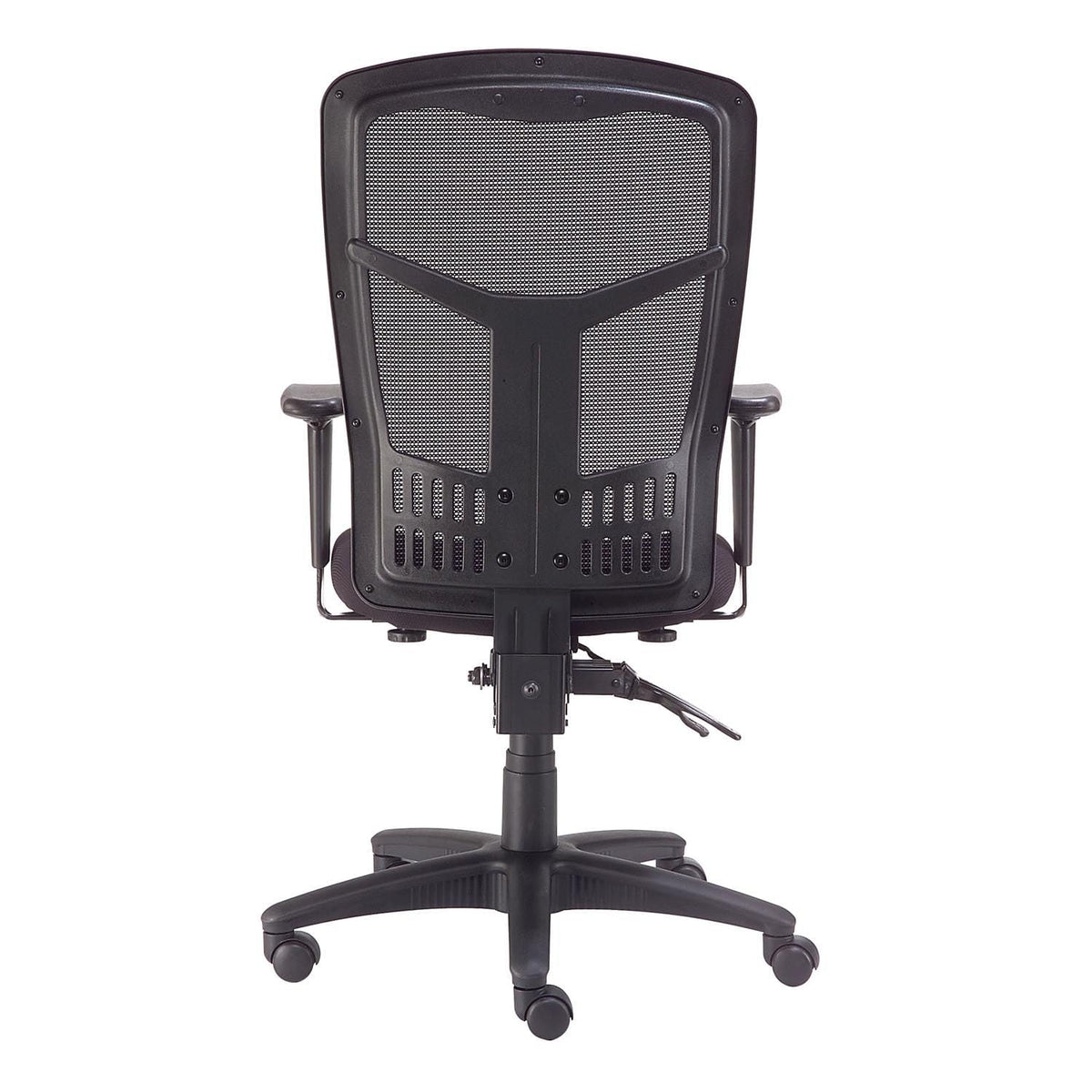 Interion Mesh Back Office Chair with High Back & by Global Industrial – 20"W x 18.5"D x 23.5"H, Black, Model A90342TMI+38L1