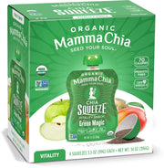 Mamma Chia Green Magic / 3.5 Ounce (Pack of 24) / Snack Fruit Snacks