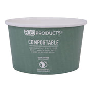 ECO PRODUCTS Compostable 12oz Lined Paper Food Bowls – Case of 500, Renewable Disposable Round Containers, Plant-Based PLA Lined, World Art, Lids Available, ASTM Compliant, BPI-Certified