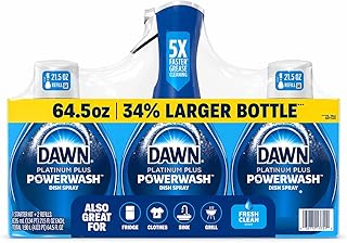 Dawn Platinum Powerwash, Fresh Scent, 1 Starter Kit + 2 Refills (21.5oz each - 3 Piece Set)