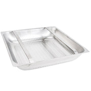 Stainless Steel 20" x 20" Pre-Rinse Basket - 4" Deep by Drain-Net – Silver