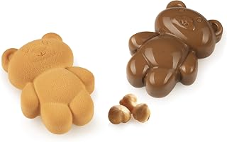 Silikomart 36.441.87.0065 TEDDY BEAR 68 + CUTTER - Silicone Mould No.8 TEDDY BEAR 79X56 H 27 MM