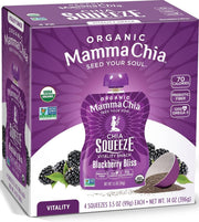 Organic Vitality Squeeze Snack by Mamma Chia – 3.5 Ounce (Pack of 24), Pack of 6, Model 856516002249