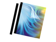 Fellowes 10 Pack / 1/8", 10Pk, Black / Clear Binding Covers