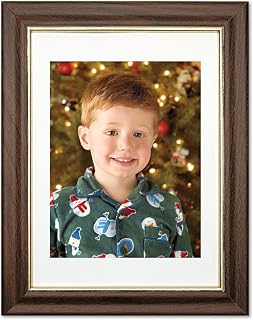 AbilityOne 7105009031843 - Style B - Walnut Vinyl Frame - 9" x 12" - 12 units