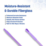 SPARTA Purple / 2 / 48 Inches (Pack of 2) Broom Handles