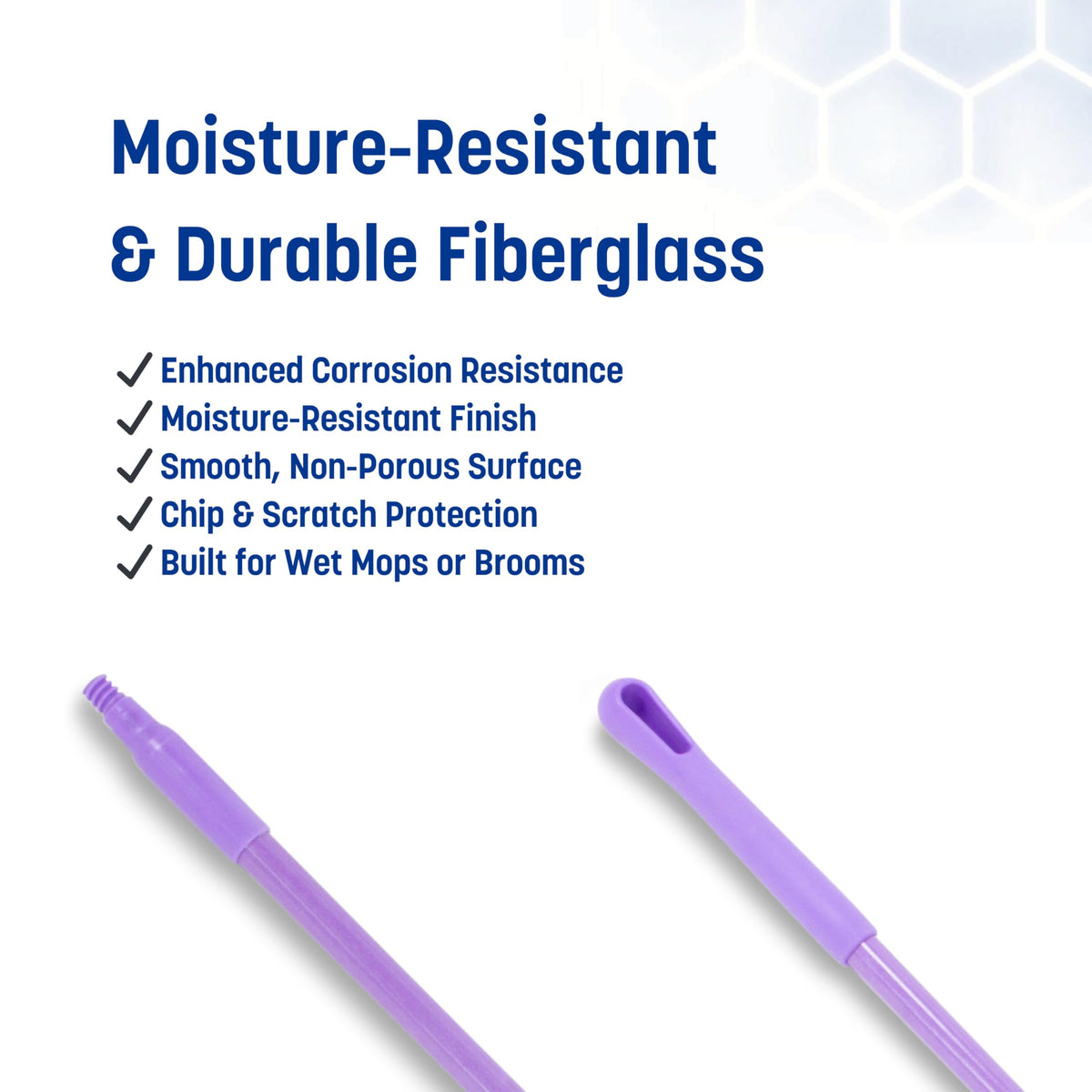 SPARTA Purple / 2 / 48 Inches (Pack of 2) Broom Handles