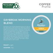 Caribou, Daybreak Morning Blend, Single-Serve Keurig K-Cup Pods, Light Roast Coffee, 96 Count (4 Boxes of 24 Pods) by Caribou Coffee – 1 Count (Pack of 96), Model 5000203112-96