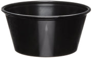 Dart P325BLK 3.25 oz Black PS Portion Container (Case of 2500)