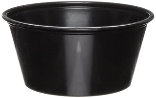 Dart P325BLK 3.25 oz Black PS Portion Container (Case of 2500)