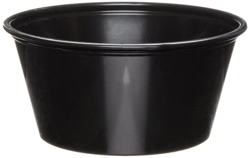 Dart P325BLK 3.25 oz Black PS Portion Container (Case of 2500)